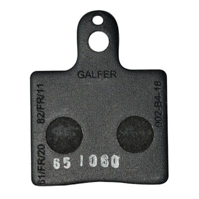Pastilla de freno delantera V11 negra