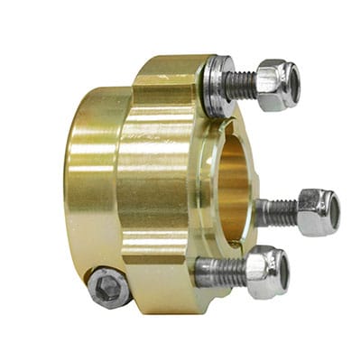 Buje de rueda trasera de aluminio 30x40 dorado completo