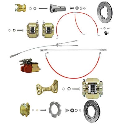 Sistema de frenos KZ V11 192 dorado