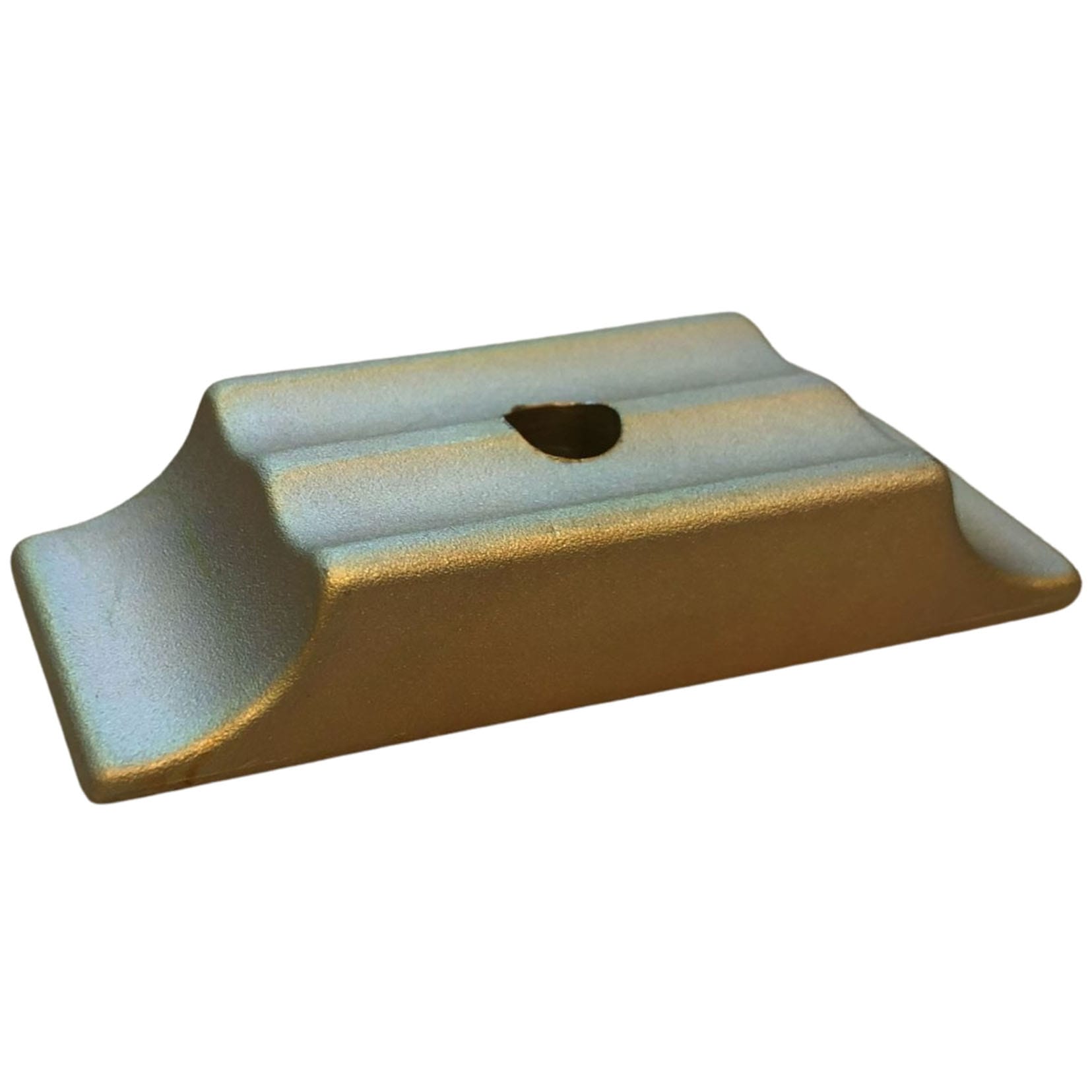 Abrazadera de soporte de motor de aluminio corta dorada