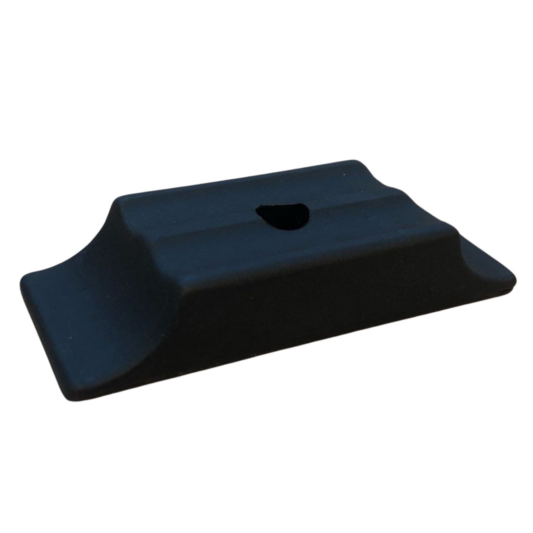 Abrazadera de soporte de motor de aluminio corta negra